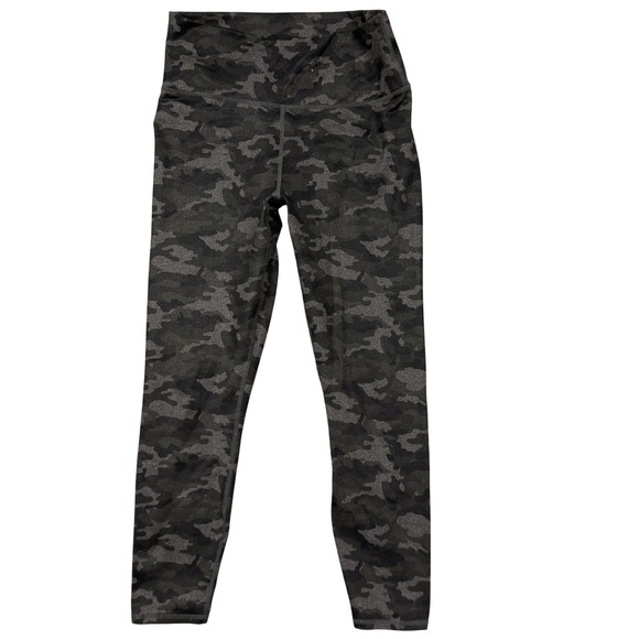 Fabletics Pants - Fabletics‎ Leggings Womens Small Black Gray Camo Powerhold High Waisted 7/8 Yoga